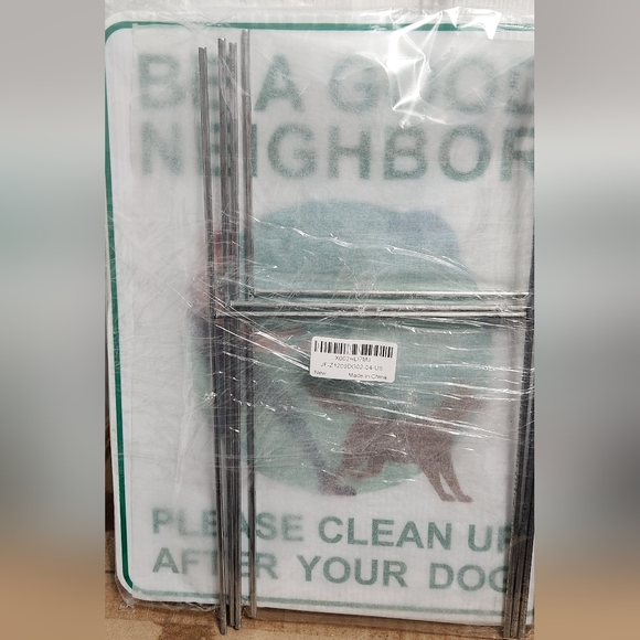 Dog Poop Pickup Reminder Lawn Signs Pack of 4 (New) - Picture 2 of 3